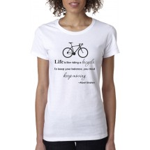 Marškinėliai Life is like a bike